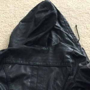 Black leather jacket